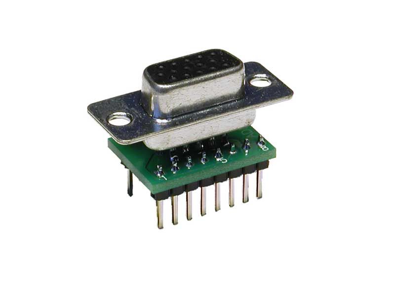 D-Sub Adapters, high-density 15-pin socket (VGA, SVGA)