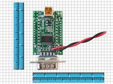 Load image into Gallery viewer, USB-to-RS232 comport adapter with 3V-5V power breakout