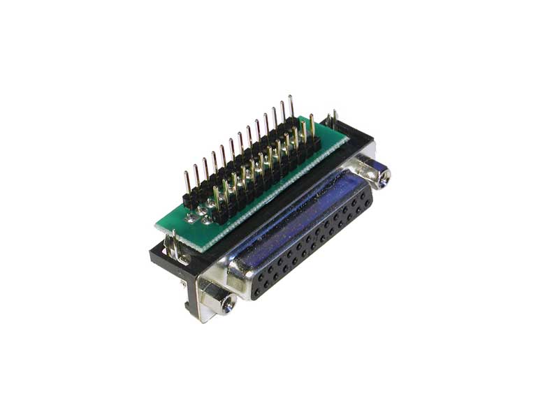 D-Sub Adapters, 25-pin socket, right-angle