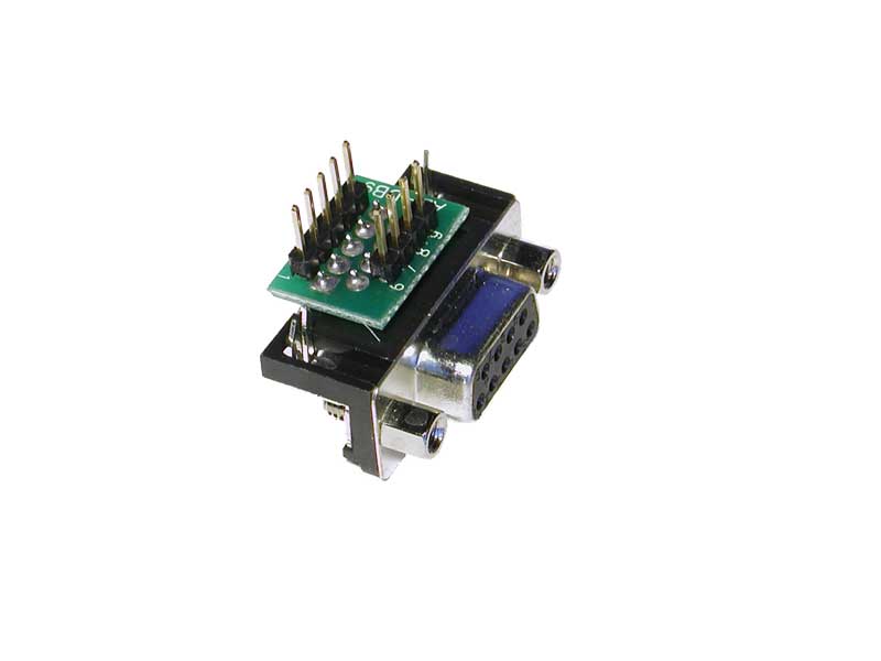 D-Sub Adapters, 9-pin socket, right-angle