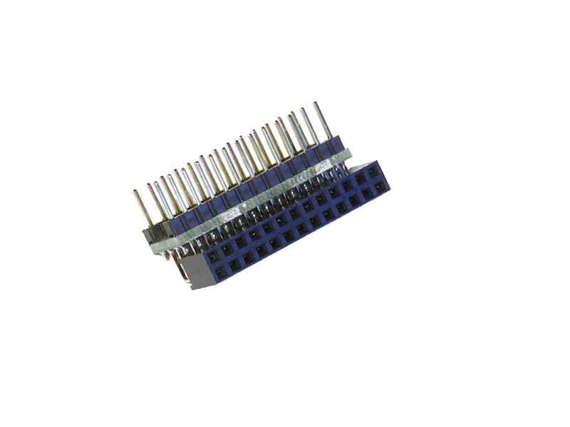 Dual-row Receptacle Adapter, 26-pin, right-angle