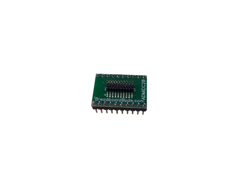 Half-pitch IDC Ribbon Cable-to-breadboard adapter, 20-pin