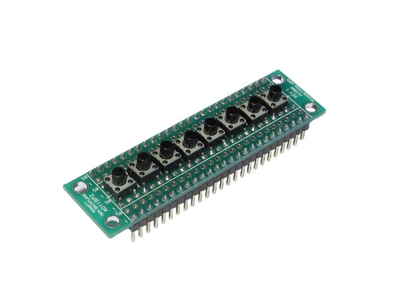 Pushbutton array for Solderless Breadboard