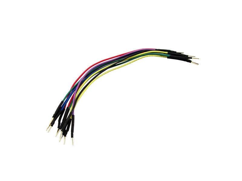 breadboard jumper wire, male-to-male, 6-inch, 10pcs., assorted