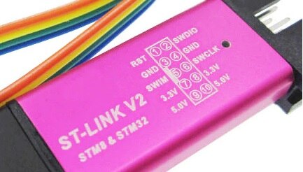 ST-Link V2 with ribbon cable