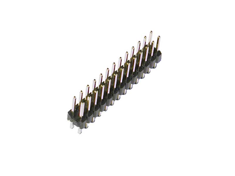 header, dual-row, 26-pin, male, straight