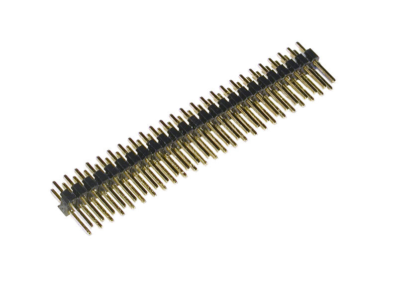 header, dual-row, 50-pin, male, straight